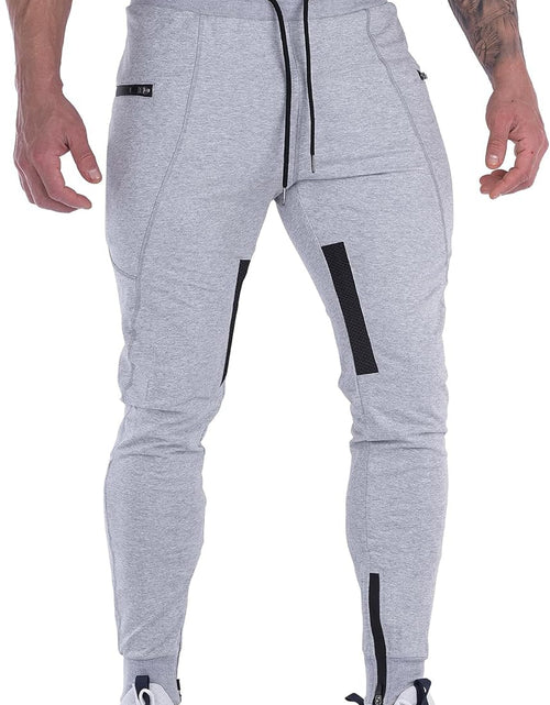Load image into Gallery viewer, Mens Joggers Pants Mesh Training Tapered Sweatpants Gym Workout Track Pants
