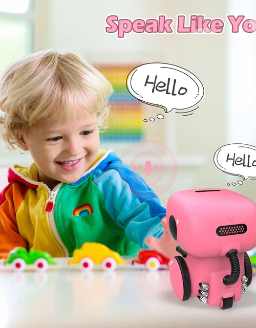 Load image into Gallery viewer, Robots for Girls 3-5, Interactive Smart Robotic with Touch Sensor, Voice Control, Speech Recognition, Singing, Dancing, Repeating and Recording, Birthday Gifts for 3+ Year Old Kids Boys Girls
